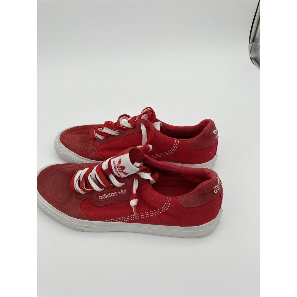 Adidas Mens Continental Vulc EF3525 Red Casual Shoes Sneakers Size 12